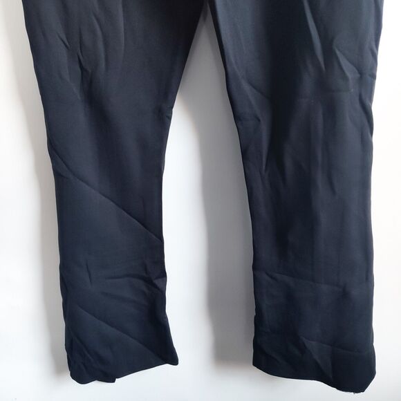 ONA XL Upper East Split Flare Black Stretch Leggings Ponte Pants Asymmetrical - Picture 12 of 16